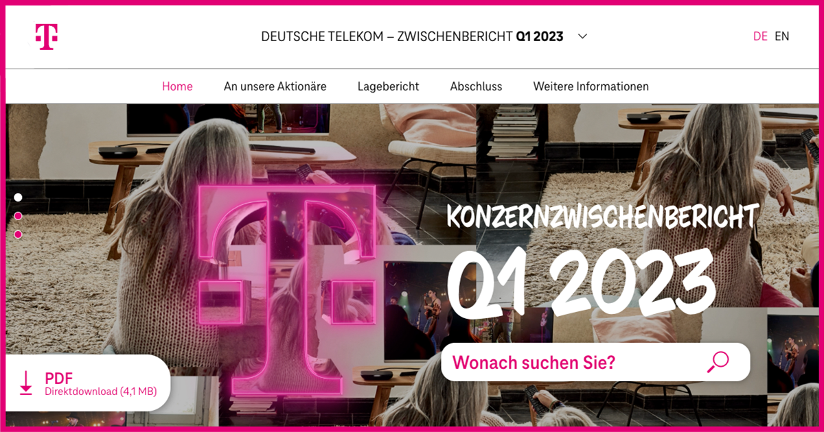Group Development - Deutsche Telekom Zwischenbericht Q1 2023
